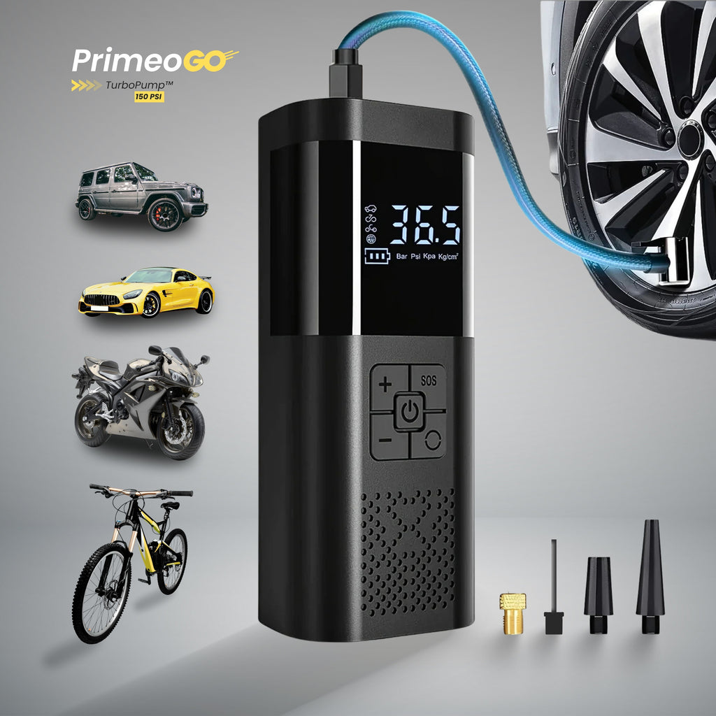 TurboPump™ Portable Tire Inflator – 150 PSI